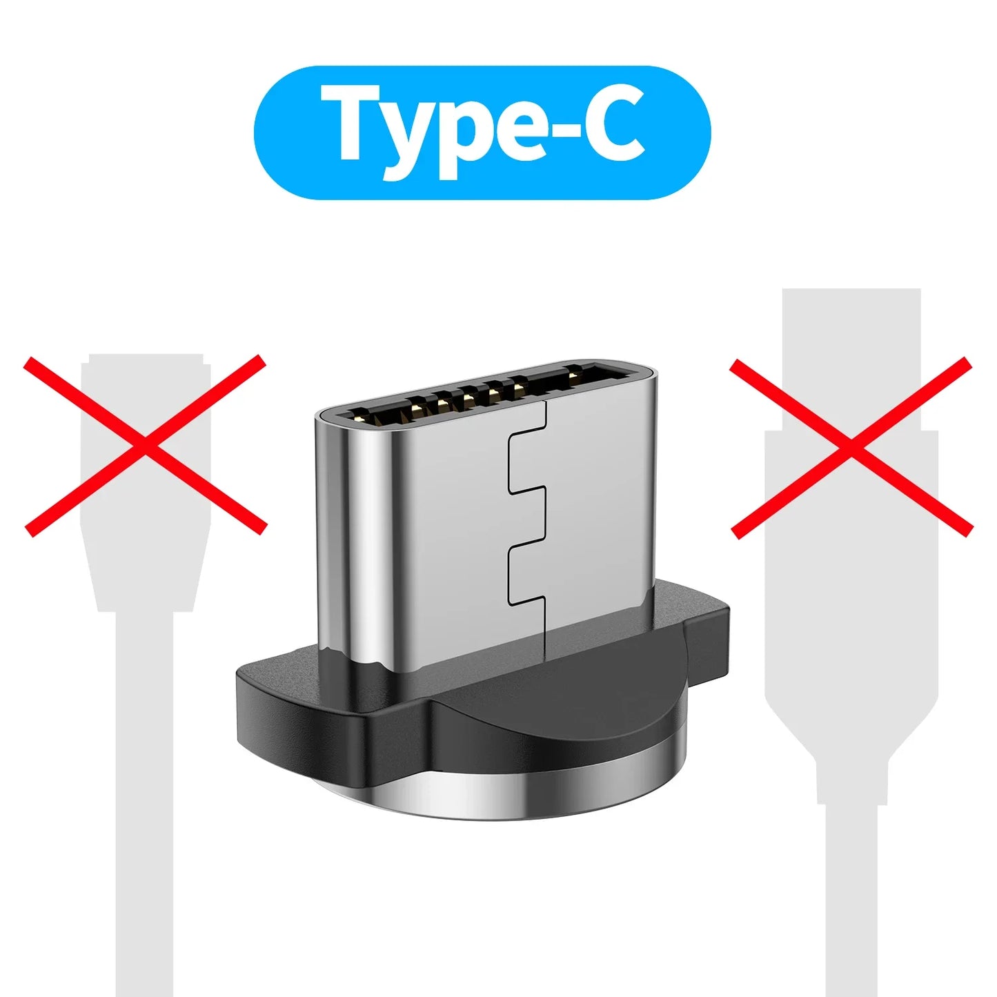 3 In1 Magnetic Current Luminous Lighting Charging Mobile Phone Cable Cle Usb C Cable LED Micro USB Type C for Iphone Huawei P50