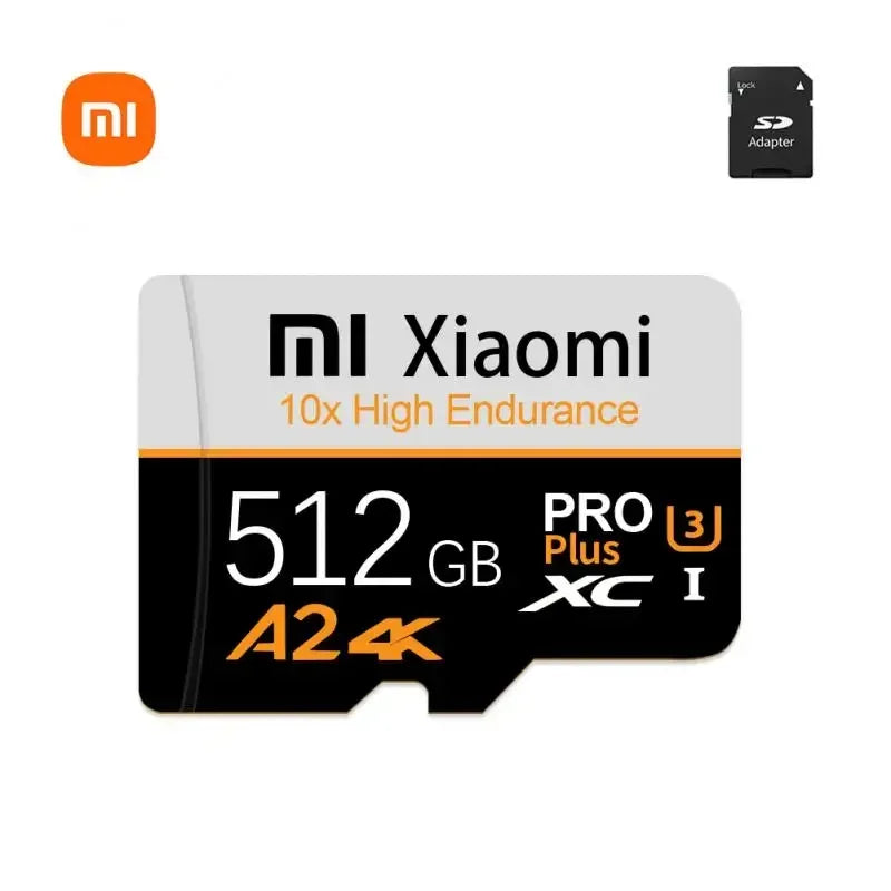 Xiaomi High Speed Memory Card 1TB 2TB Micro TF SD Card 128GB 256GB TF Card For Camera Surveillance Devices For Sony For Lenovo