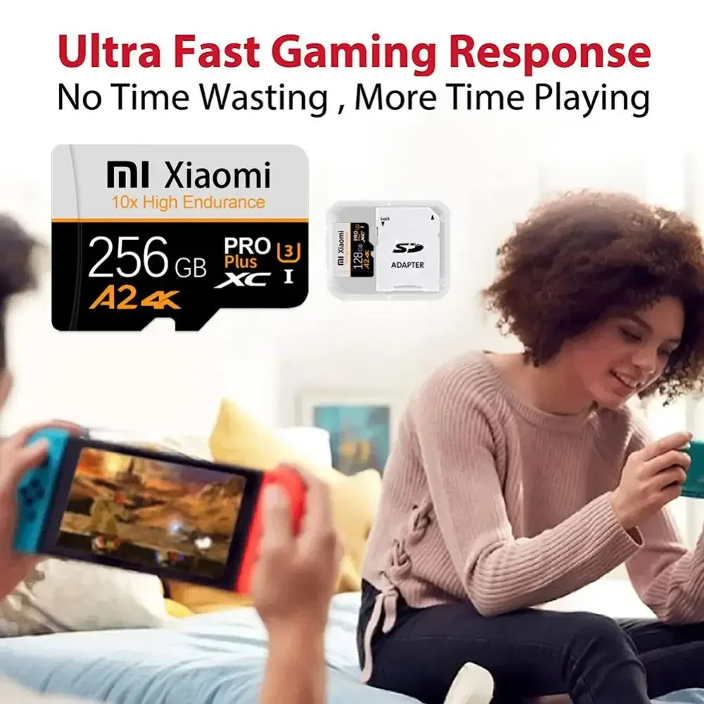 Xiaomi High Speed Memory Card 1TB 2TB Micro TF SD Card 128GB 256GB TF Card For Camera Surveillance Devices For Sony For Lenovo