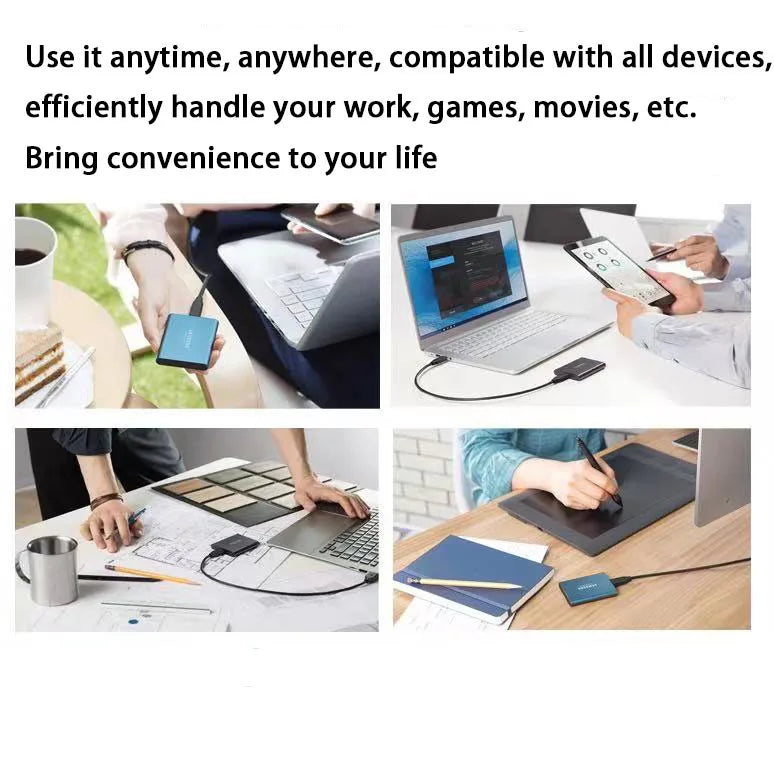 1.8" disco duro externo USB 3.0 Type C ssd external hard drive 500GB 1TB 2TB for laptops Desktop