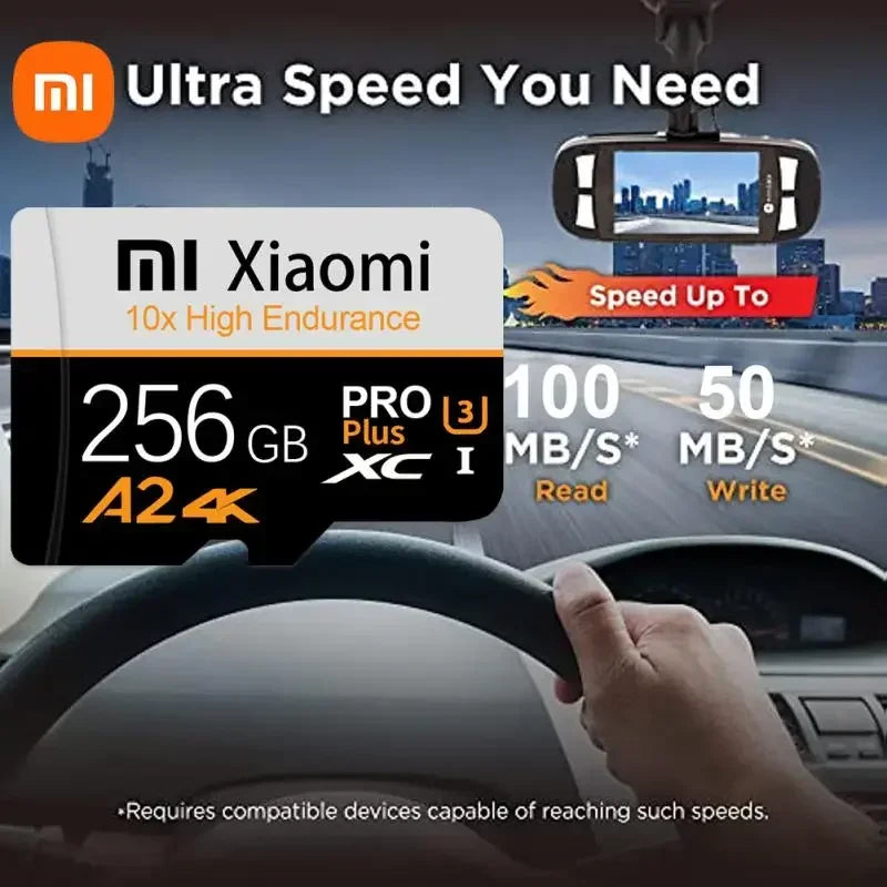 Xiaomi High Speed Memory Card 1TB 2TB Micro TF SD Card 128GB 256GB TF Card For Camera Surveillance Devices For Sony For Lenovo