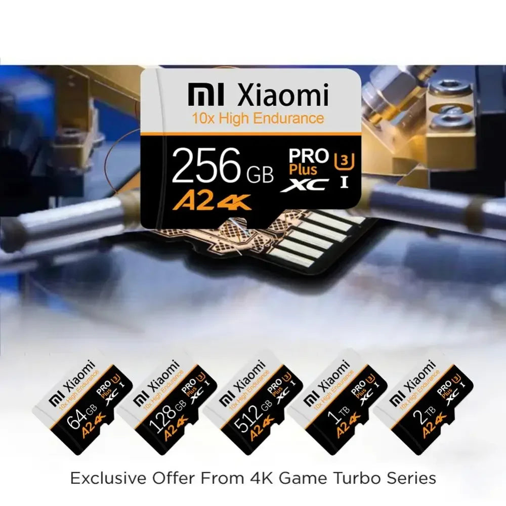 Xiaomi High Speed Memory Card 1TB 2TB Micro TF SD Card 128GB 256GB TF Card For Camera Surveillance Devices For Sony For Lenovo