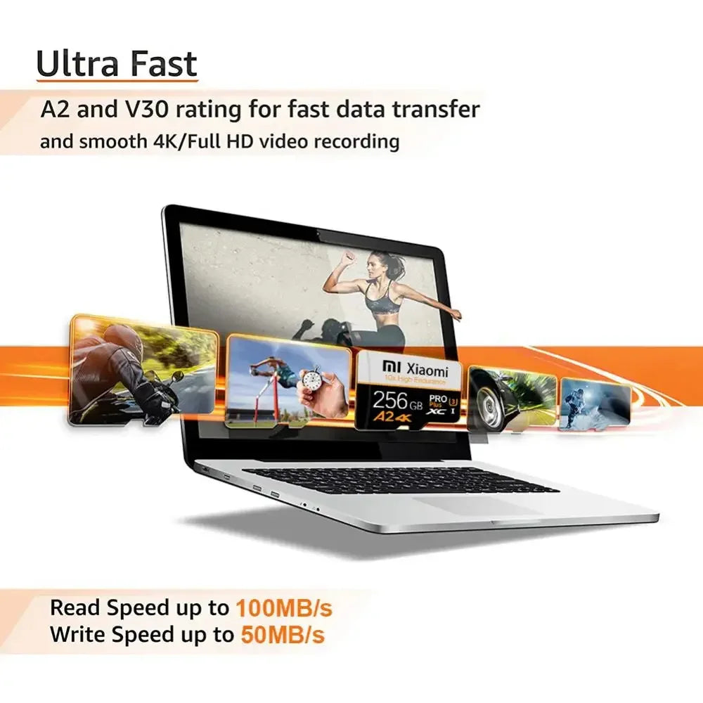 Xiaomi High Speed Memory Card 1TB 2TB Micro TF SD Card 128GB 256GB TF Card For Camera Surveillance Devices For Sony For Lenovo