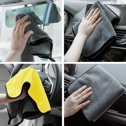 Car Wash Microfiber Towel Auto Emblem Cleaning Drying Rag Cloth For VW GTI Polo Golf Passat Tiguan Touareg Taigo Jetta Accessory
