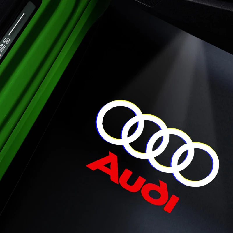 Car Door Welcome Lights Led Projector Lamps Decoration For Audi Sline A3 A1 A4 A6 B8 A5 B7 C7 A7 A8 B9 B6 C6 Q2 Q3 Q5 Q7 Q8 TT R