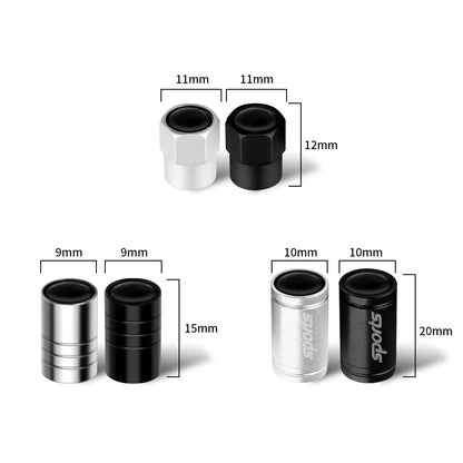 4pcs Metal Car Wheel Tire Valve Caps Stem Cover Car Accessories For Toyota Prado Aqua Hilux Camry Rav4 Prius TRD Venza GR Yaris