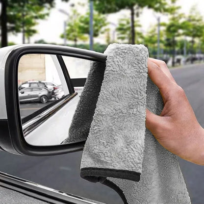 Car Wash Microfiber Towel Auto Emblem Cleaning Drying Rag Cloth For VW GTI Polo Golf Passat Tiguan Touareg Taigo Jetta Accessory